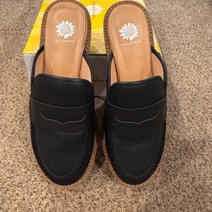 Yellow Box Barclay Black Slip-On Loafer Mule